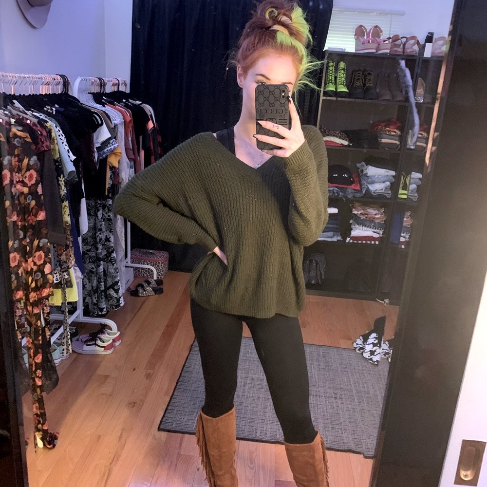 Olive Green Sweater